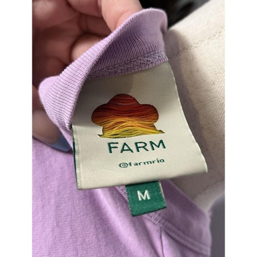 Farm Rio Women's Going Bananas Padded Shoulder Muscle Tee Size M - Picture 6 of 8